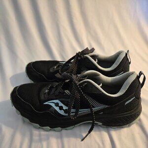 Saucony Excursion TR 15 Trail Running Shoes Sneakers Womens Size 10 Black